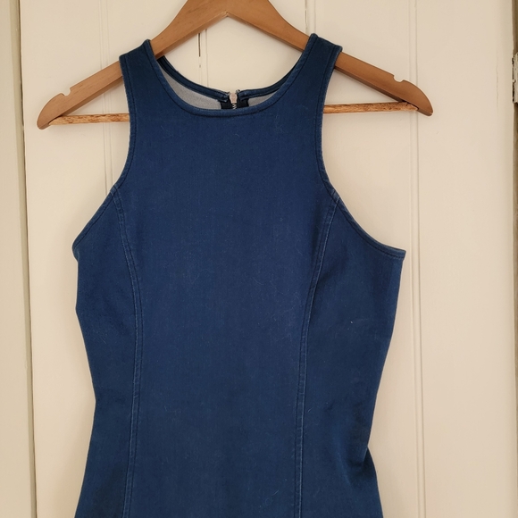 Short bleu jeans dress Dynamite - Picture 1 of 8